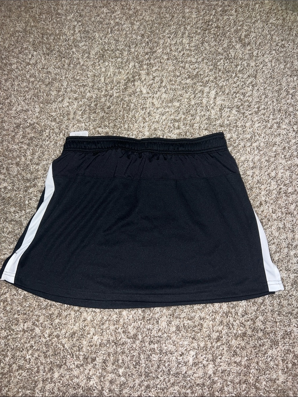 NWT! Nike Black Athletic Skirt w/ White Stripe and White Swoosh Accent Size MED - Picture 5 of 8
